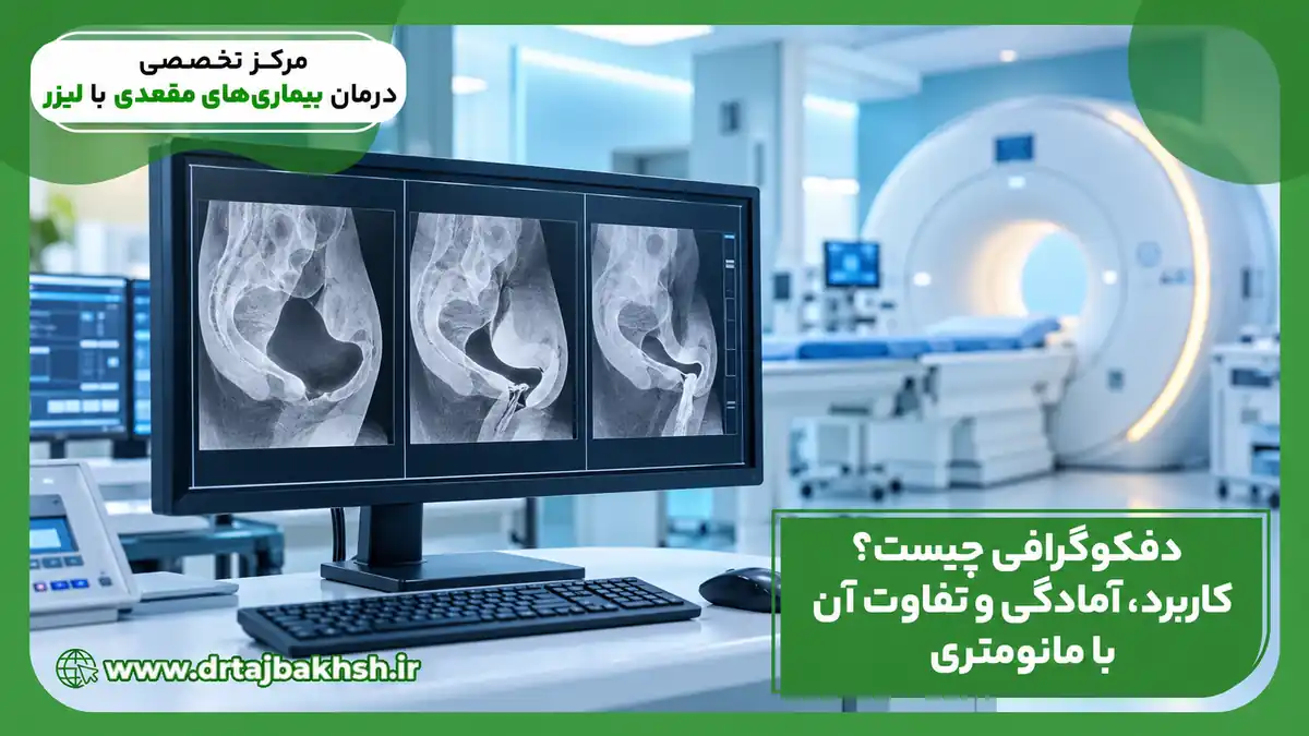 نمای آموزشی تصویربرداری پویای لگن در اتاق رادیولوژی برای راهنمای دفکوگرافی
